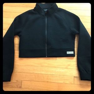 Gym Shark Ruched Track Top Jacket